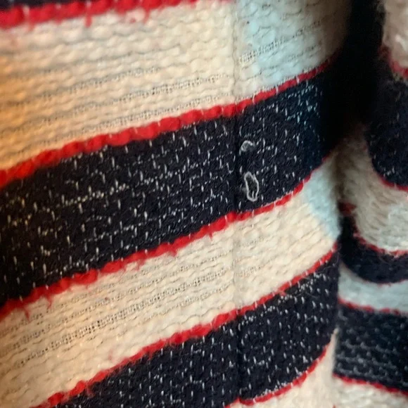 Cabi women’s blazer jacket unlined red cream blue size 8 nautical coastal office - Picture 15 of 17